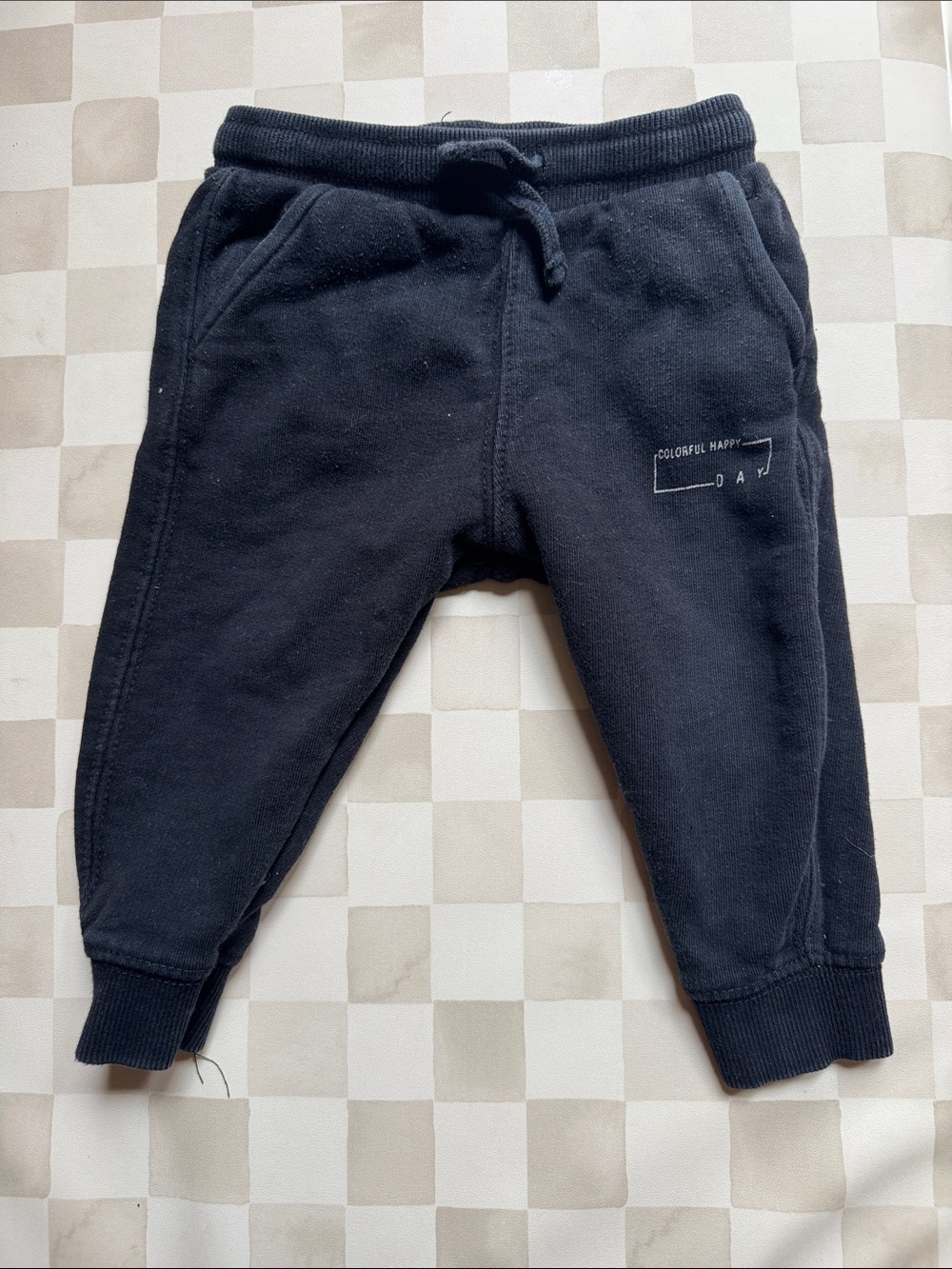 Zara Black Kids Jogger Sweatpants with Drawstring